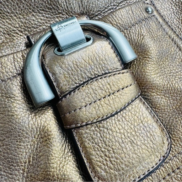 B. Makowsky Metallic Gold Crossbody Bag - Picture 6 of 16